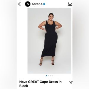 Serena 2-in-1 Nova cape dress. Wear together or separately.